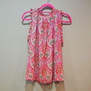 GAP Pink and White Blouse Elegant and Versatile